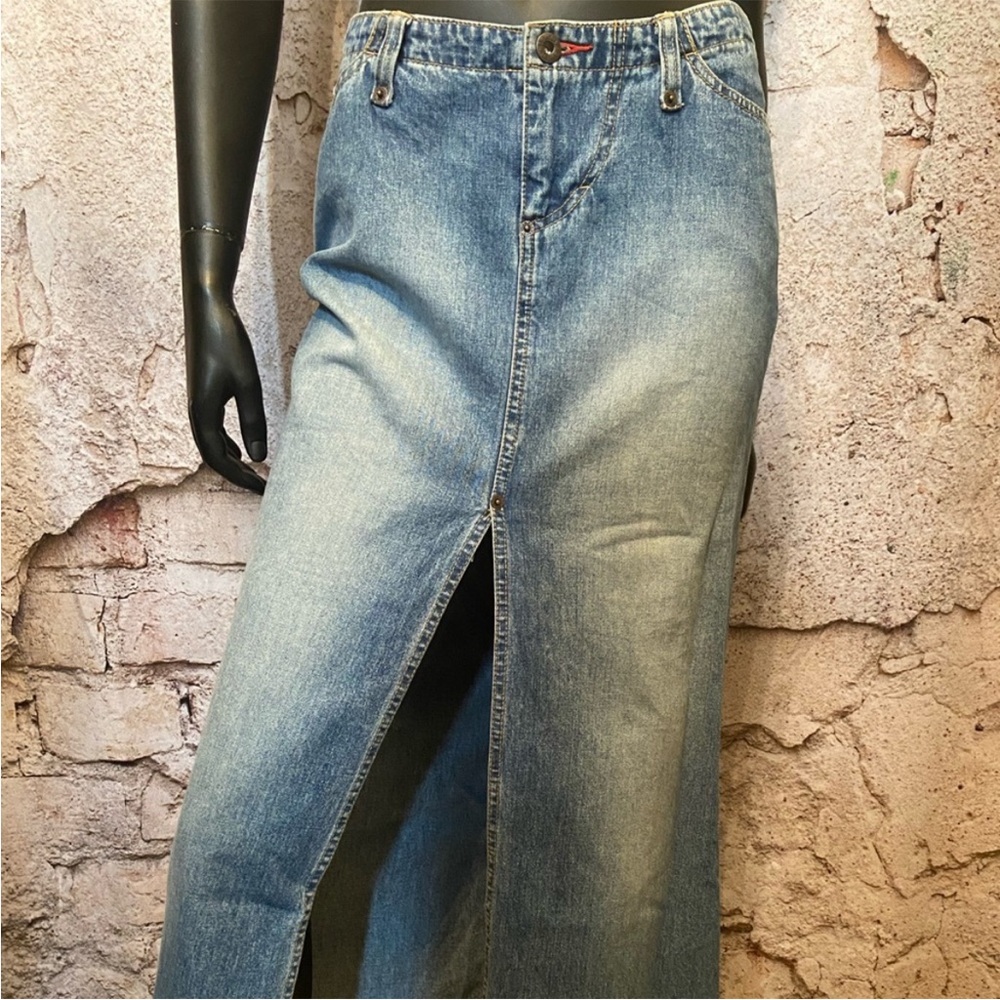 Tommy retro vintage maxi denim skirt